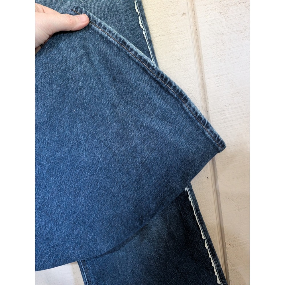 American Eagle Low-Rise Flare Jean   Lace Trim Size 4 - Picture 6 of 13